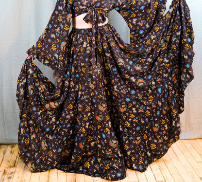 Whimsy Celestial Flowy Boho Skirt