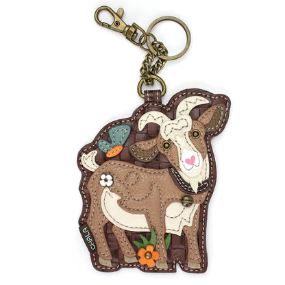 Key Fob/Coin Purse - Goat A