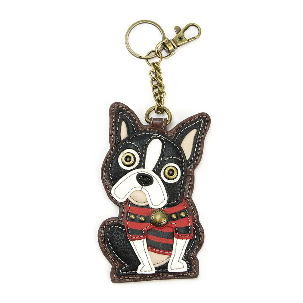 Boston Terrier Key Fob Coin Purse