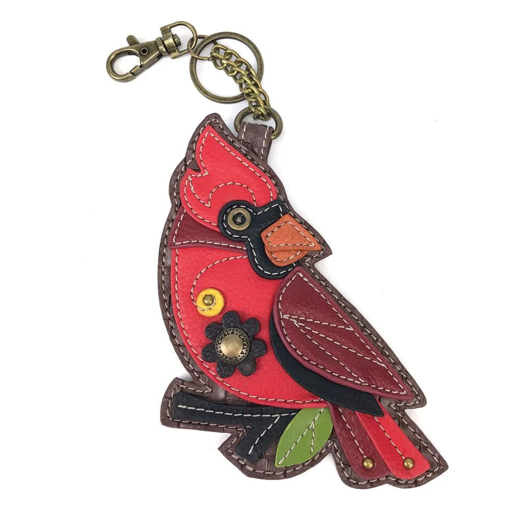 Key Fob/Coin Purse - Cardinal