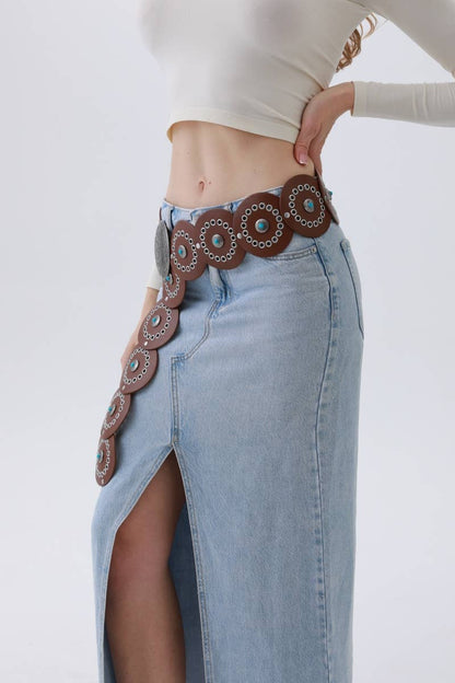 Western Turquoise-Disc Belt