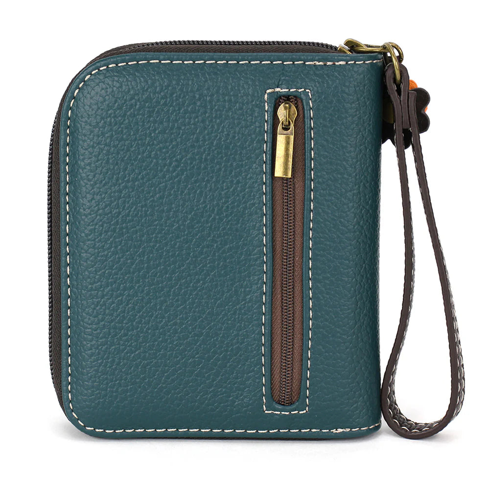 Zip Around Wallet - Blue Butterfly