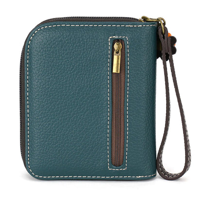 Zip Around Wallet - Blue Butterfly