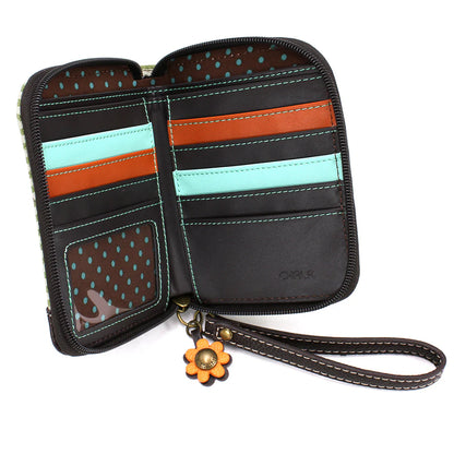 Zip Around Wallet - Highland Cow