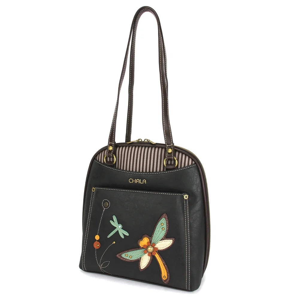 Convertible Backpack Purse - Dragonfly