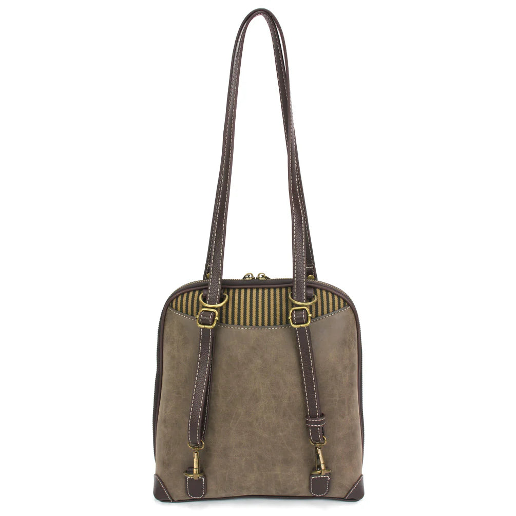 Convertible Backpack Purse - Mushrooms