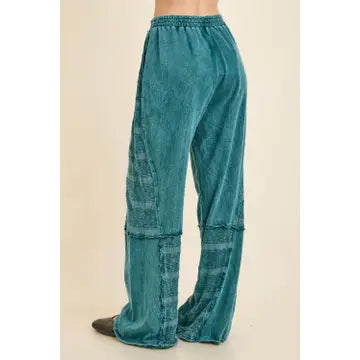 Mineral Washed Textured Pants