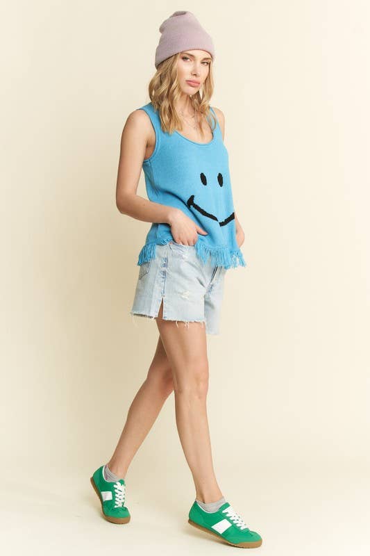 SMILEY FRINGE TANK