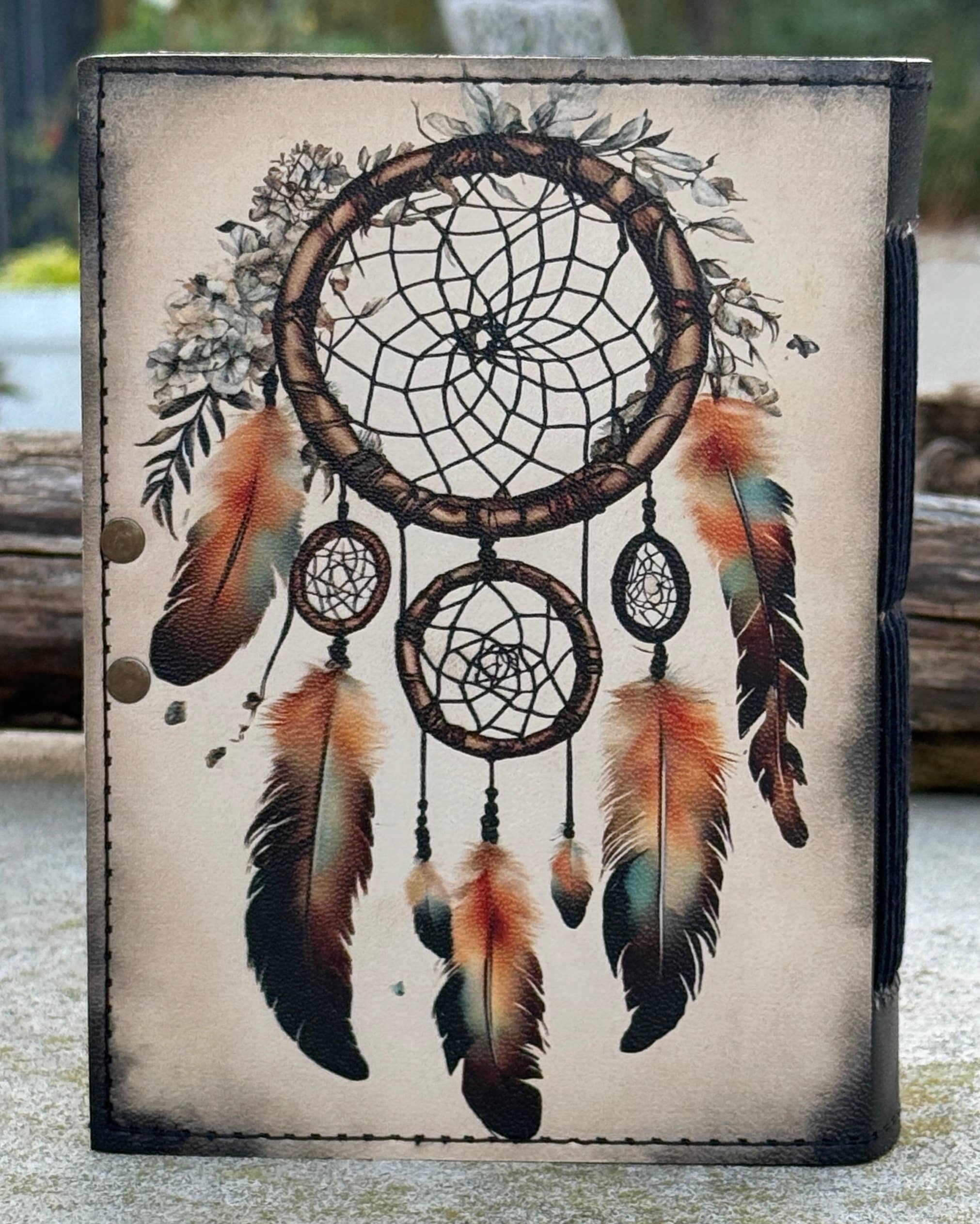 Leather Journal Celestial Sun Moon