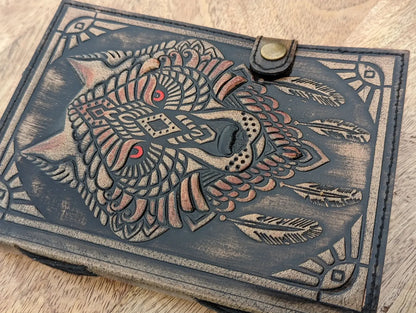 Wolf Embossed Leather Journal