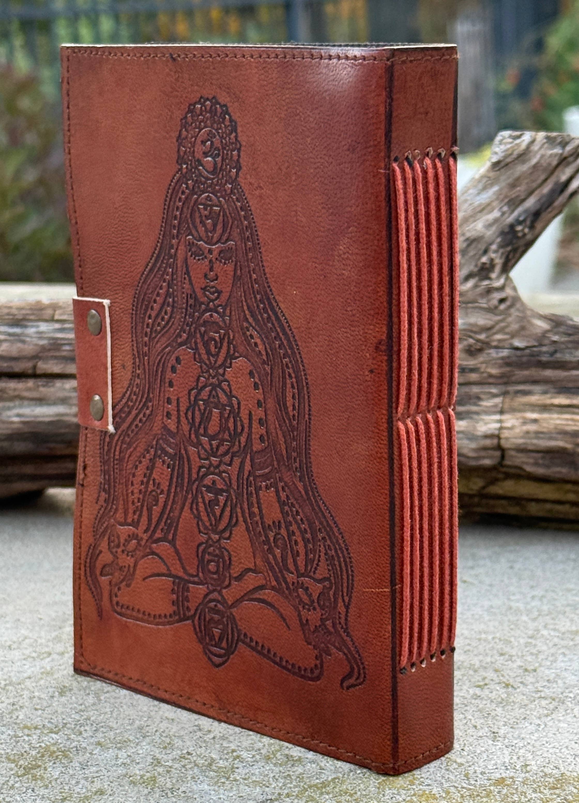 7 Chakras Vintage Leather Journal