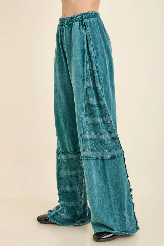 Mineral Washed Textured Pants