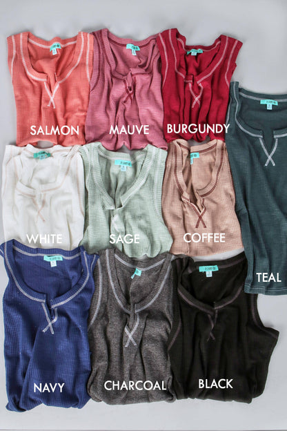 RIB Sleeveless Tank