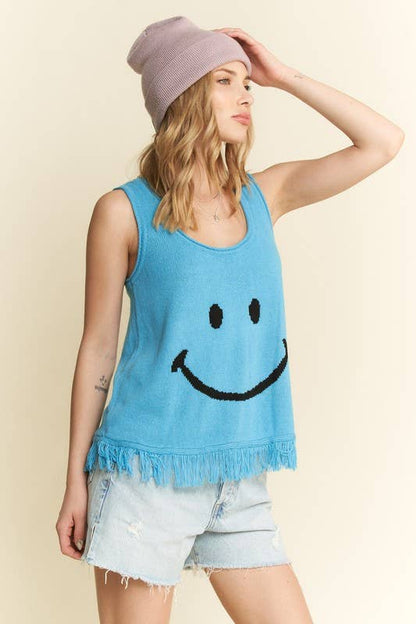 SMILEY FRINGE TANK