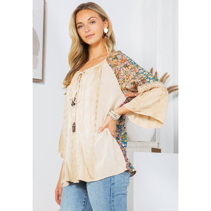 Enchanting Whimsy  Rayon Peasant Top