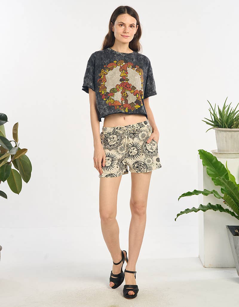 Celestial Cotton Shorts