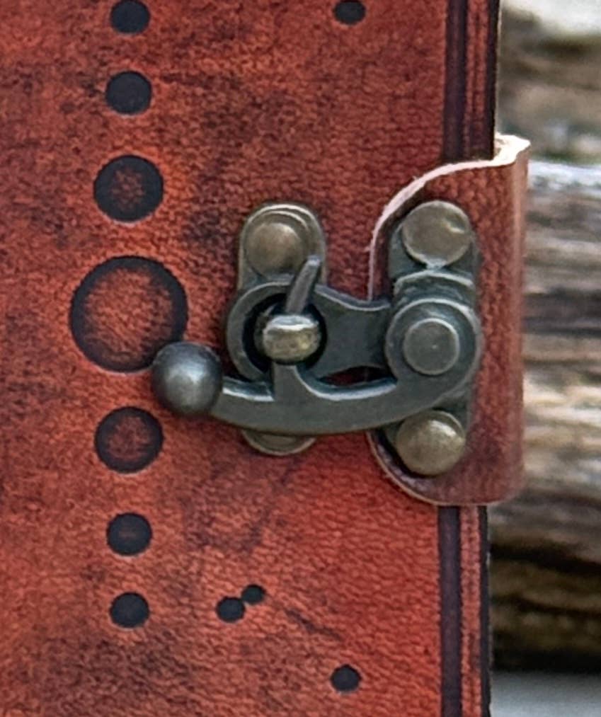 Moon Phase Leather Handmade Journal