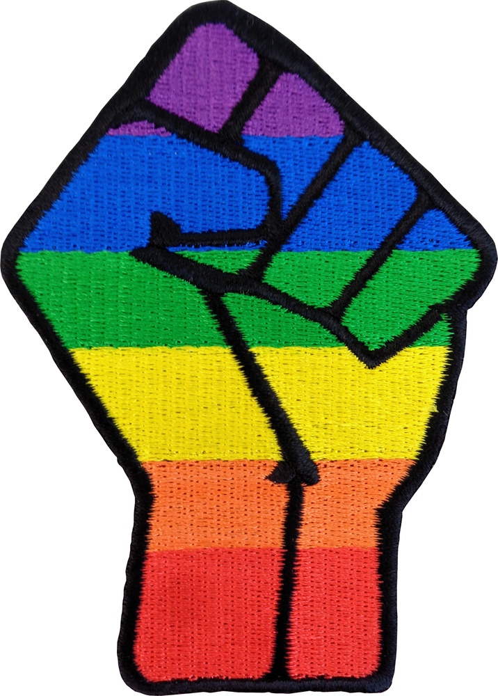 Patch - Rainbow - Gay Pride Fist - 4" - LGBTQ