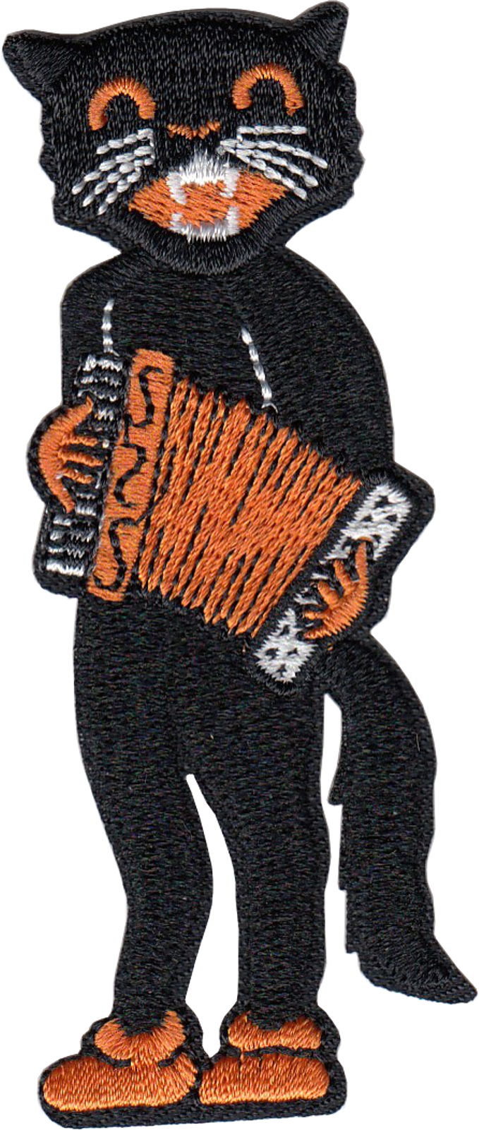 Patch - Vintage Black Cat Band - The Accordion Player