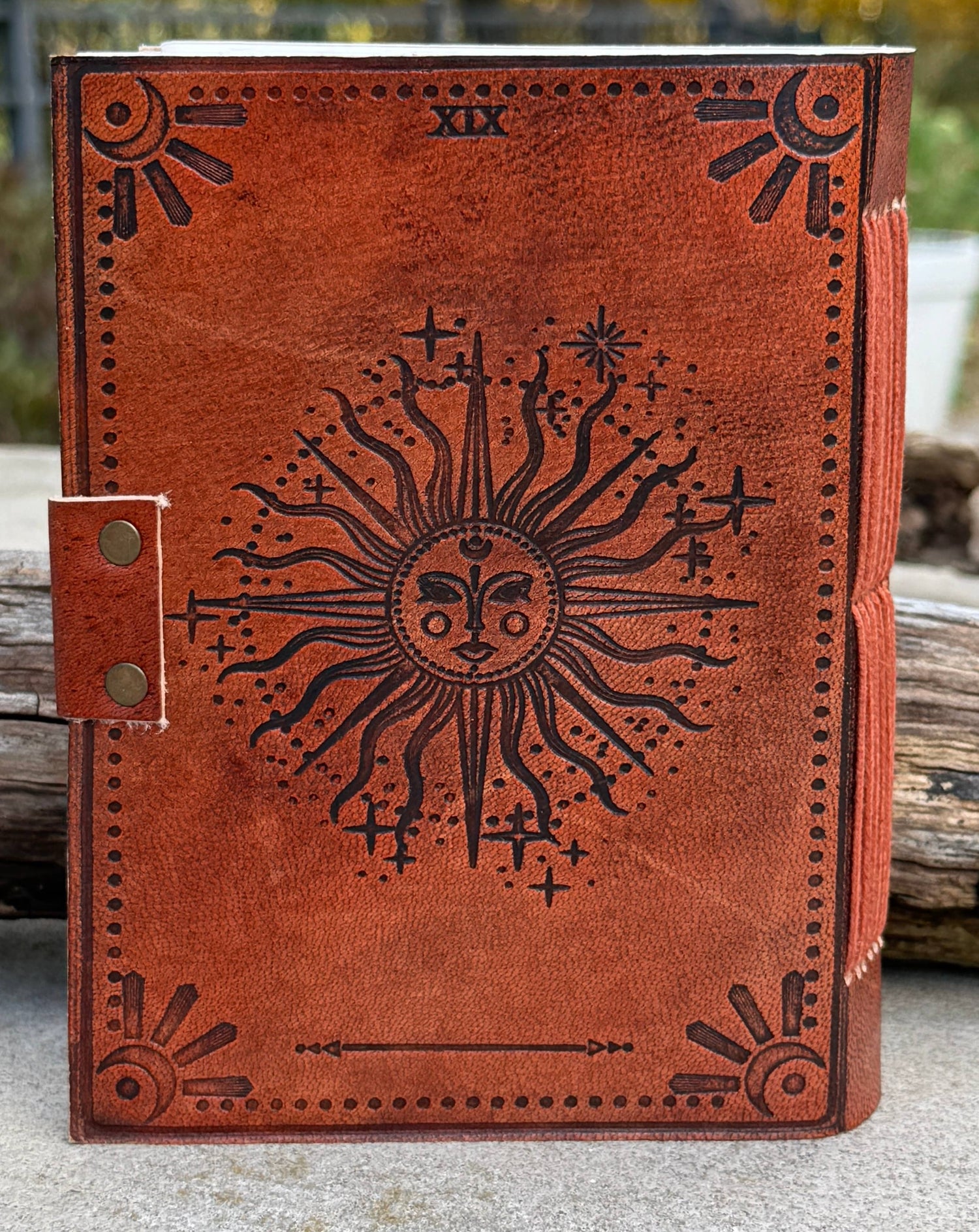 Handmade Journal Celestial Sun