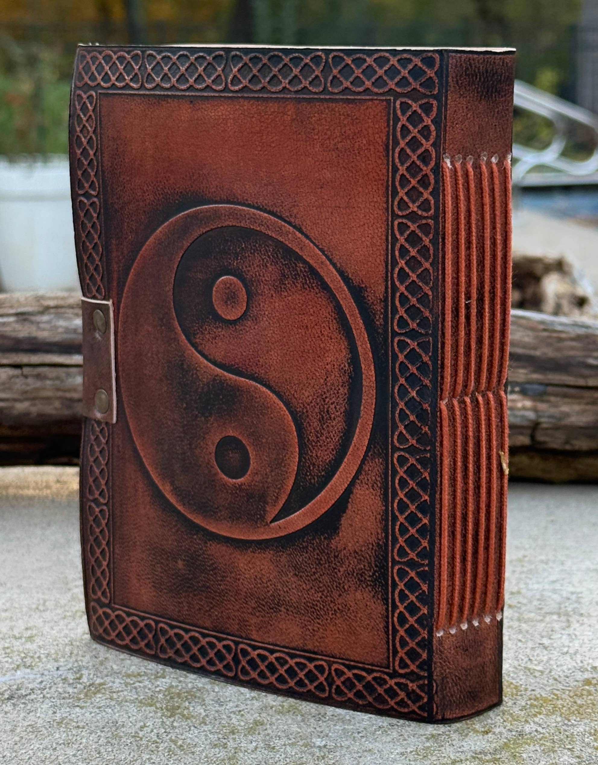 Yin Yang Leather Journal Embossed