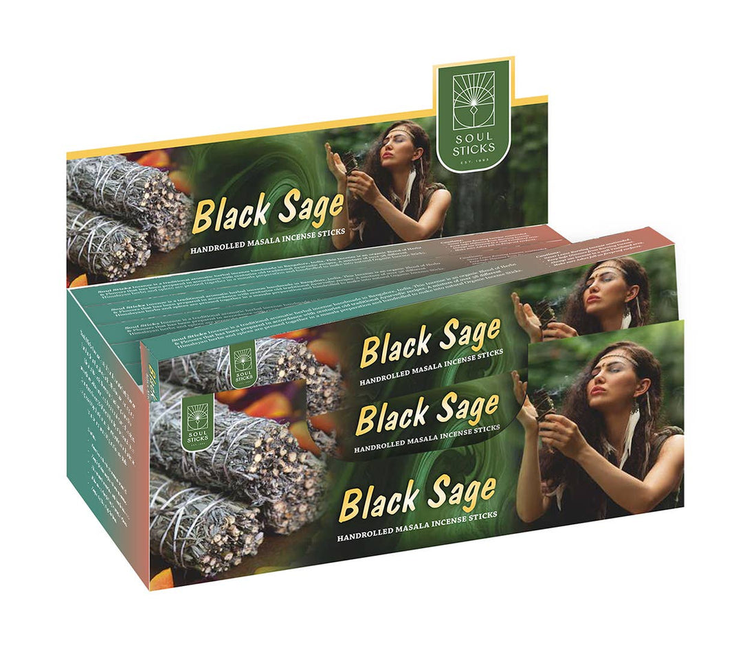 Soul Sticks - Black Sage Masala Incense Sticks