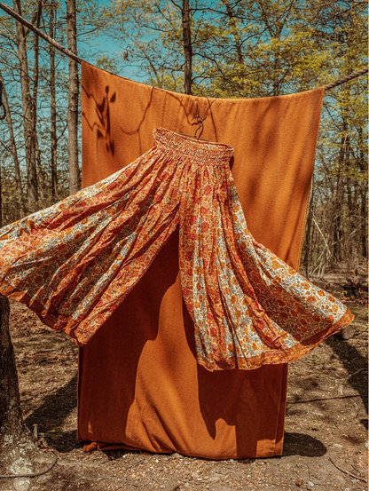 Hippie Boho Wide Leg Patchwork Pants