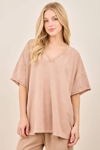 Mineral Wash VNECK T-Shirt