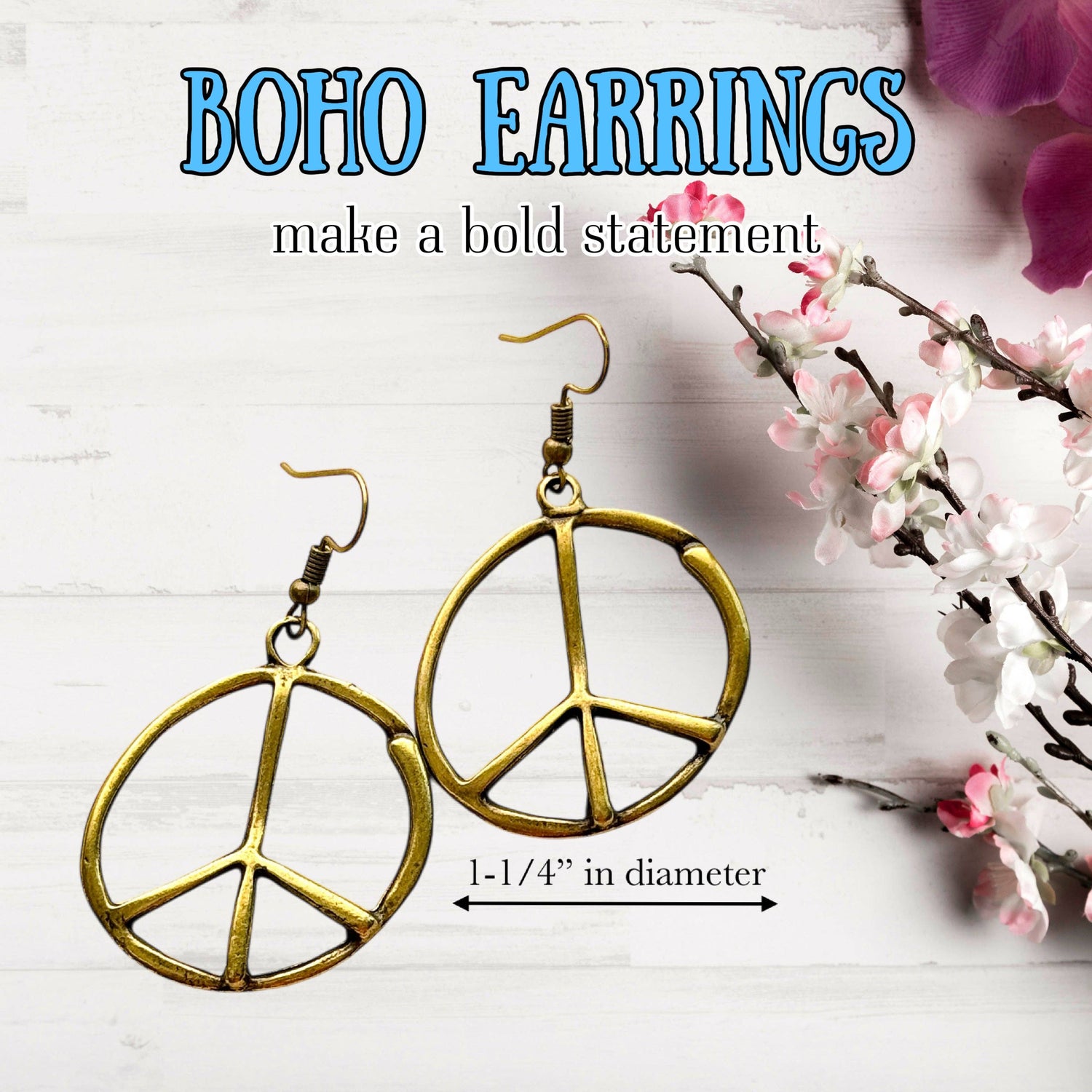Peace Sign Earrings
