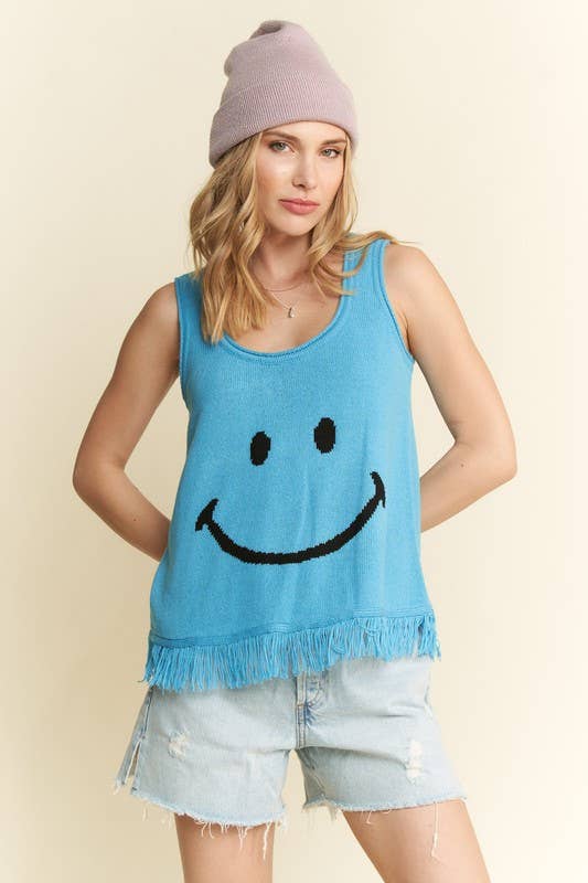 SMILEY FRINGE TANK