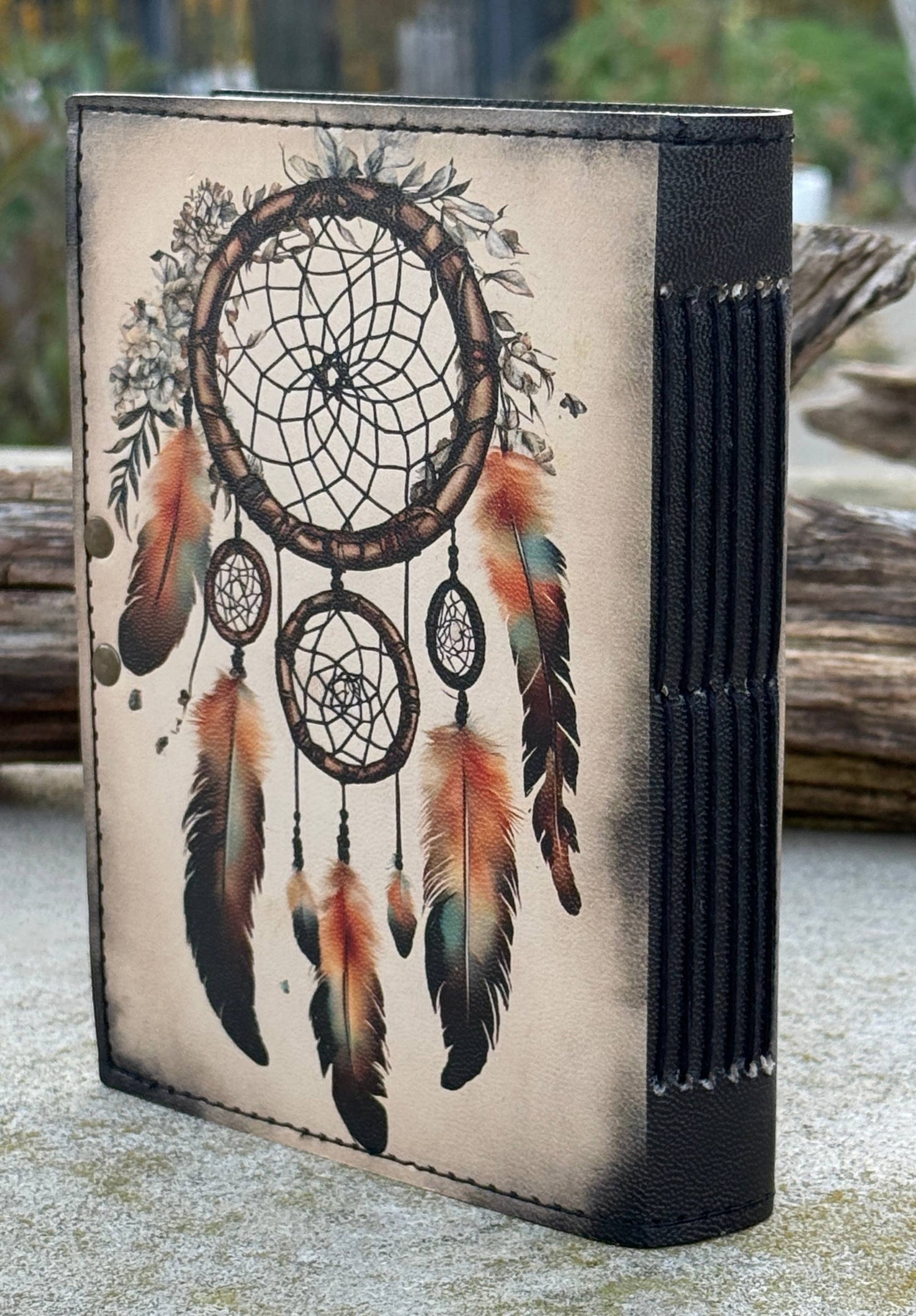 Leather Journal Celestial Sun Moon