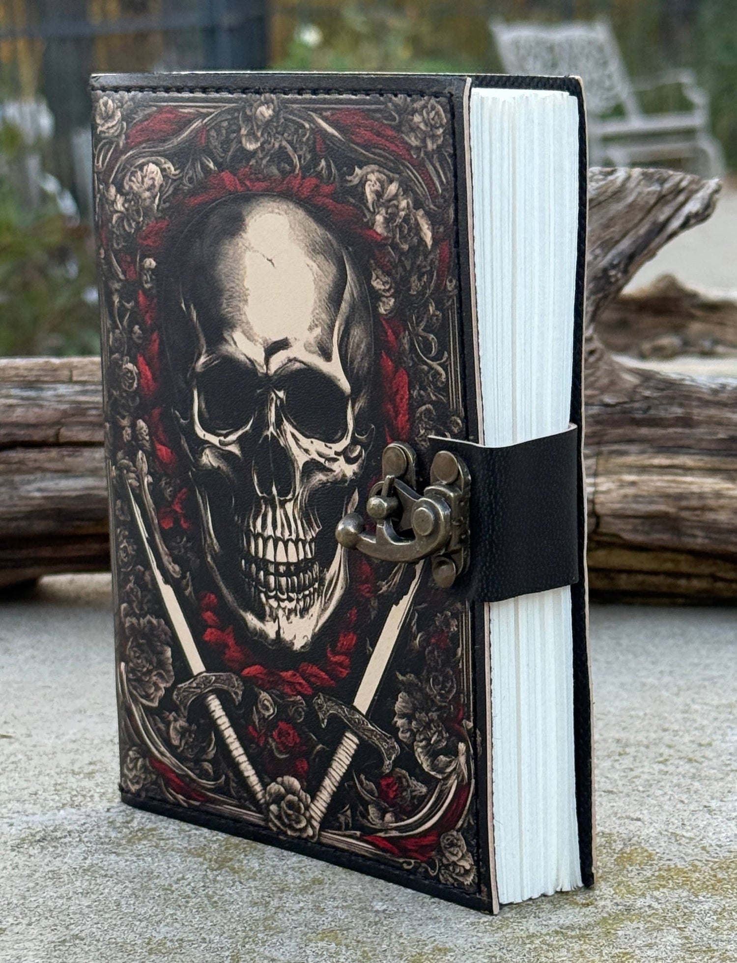 Leather Journal Celestial Sun Moon