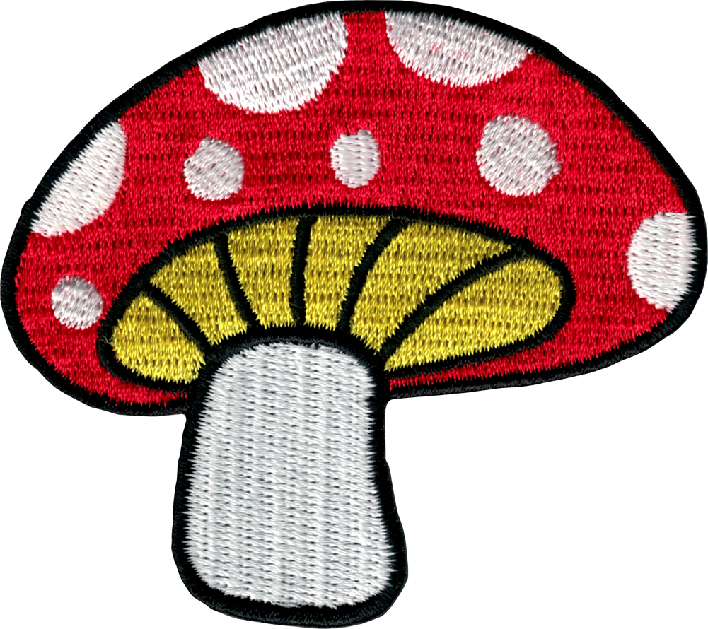 Patch Red Capped Mushroom Nature Fantasy Outdoors Fairytale