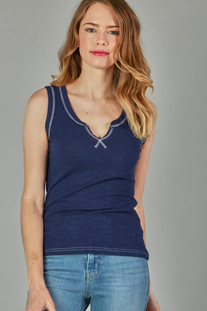 RIB Sleeveless Tank