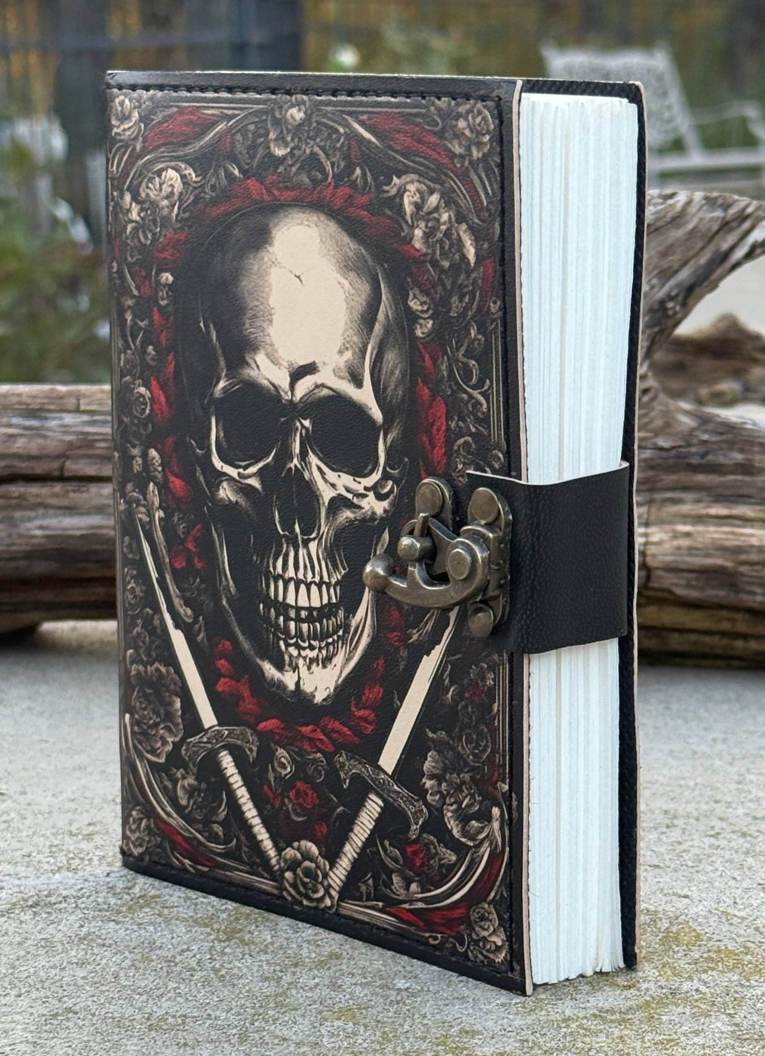 Leather Journal Celestial Sun Moon