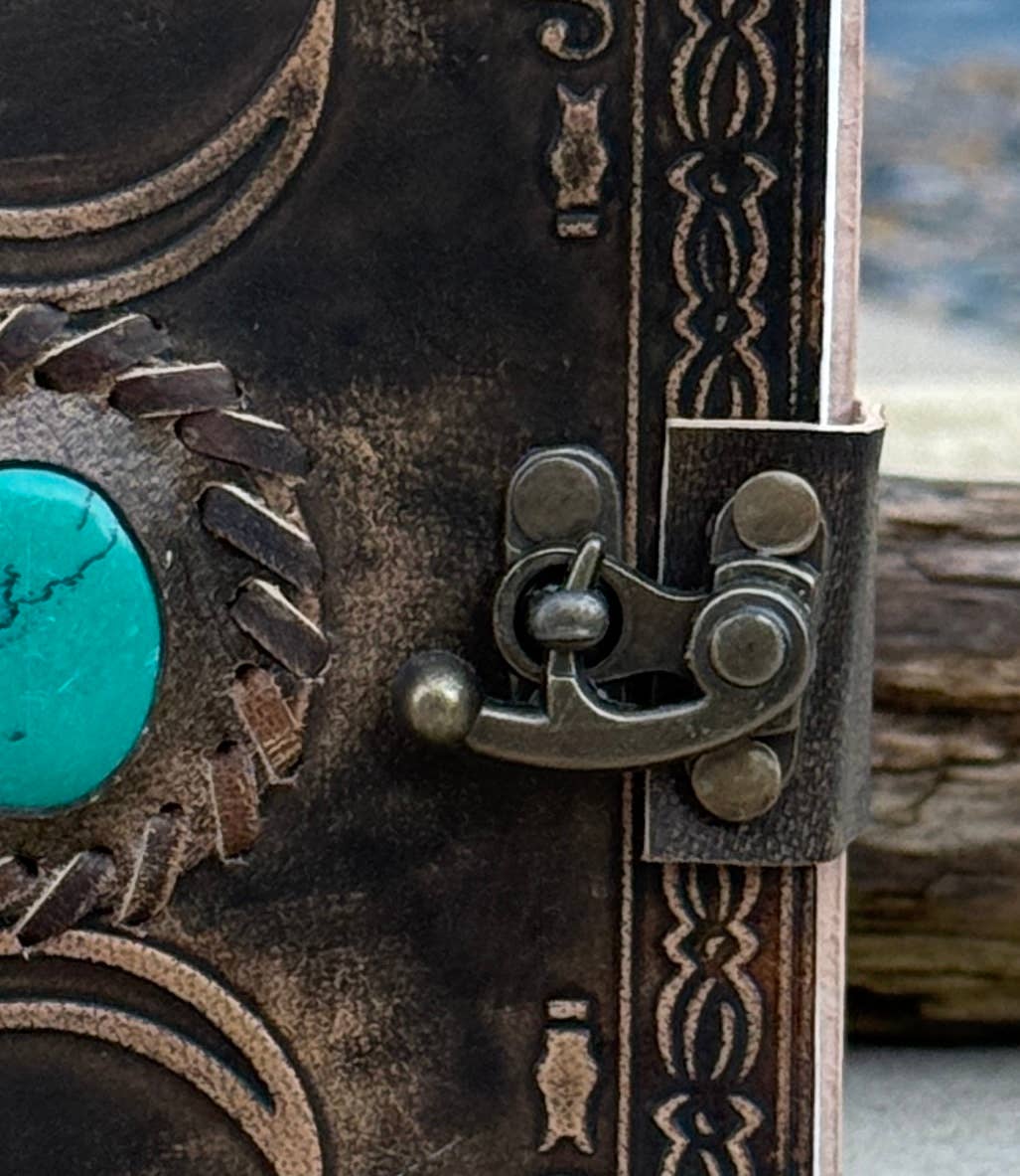 Triple Moon Leather Handmade Journal