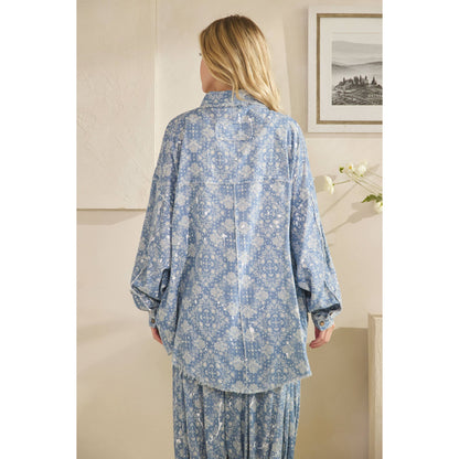 PAISLEY PRINTED BUTTON-DOWN SHIRT