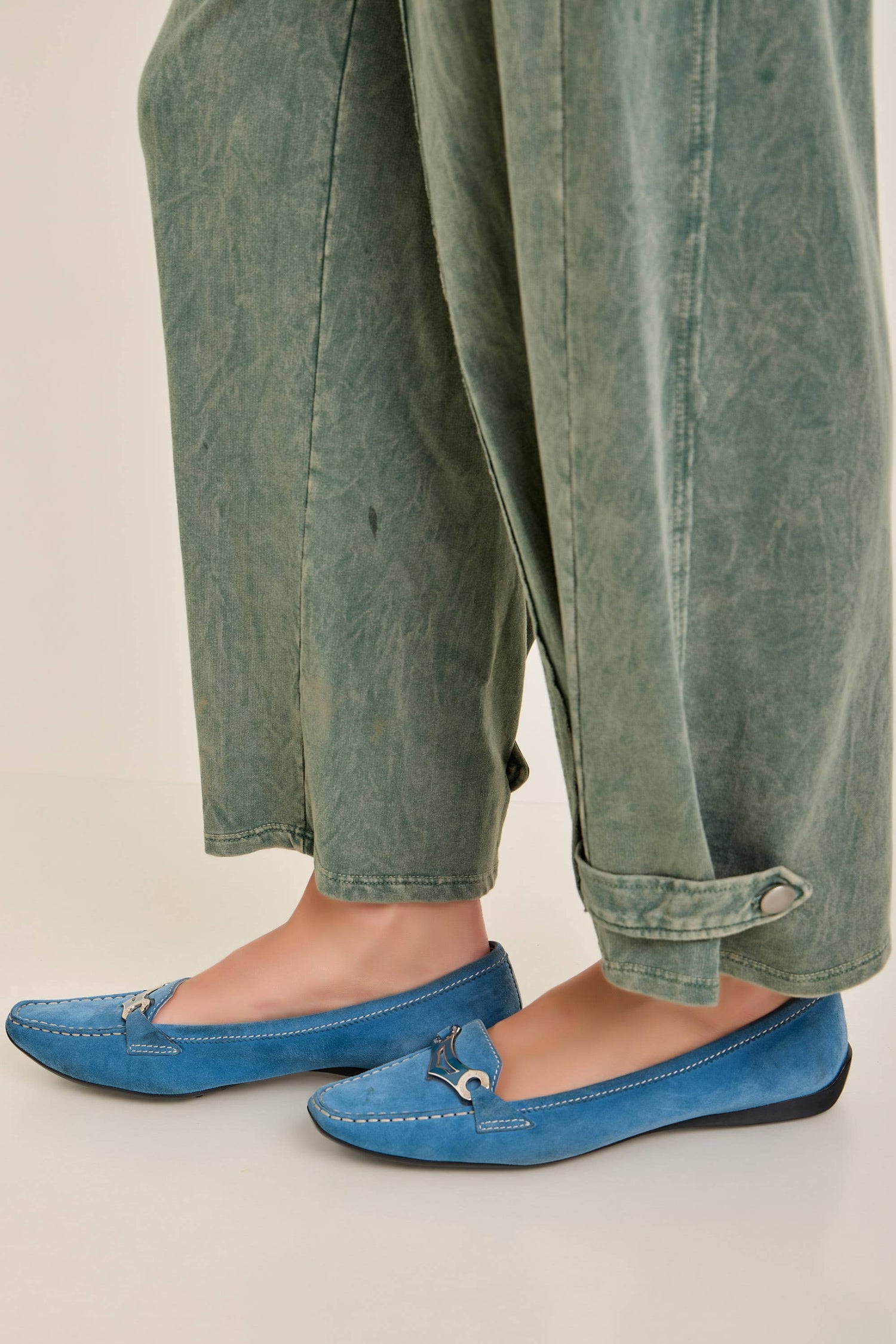 Mineral Washed Functional Ankle Strap Pants