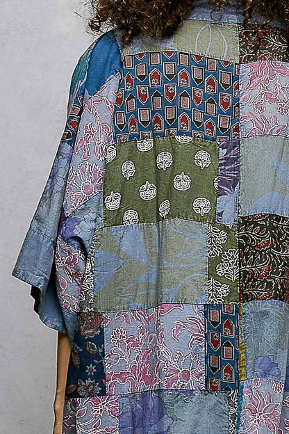 Long Sleeve Patch Vintage Cardigan