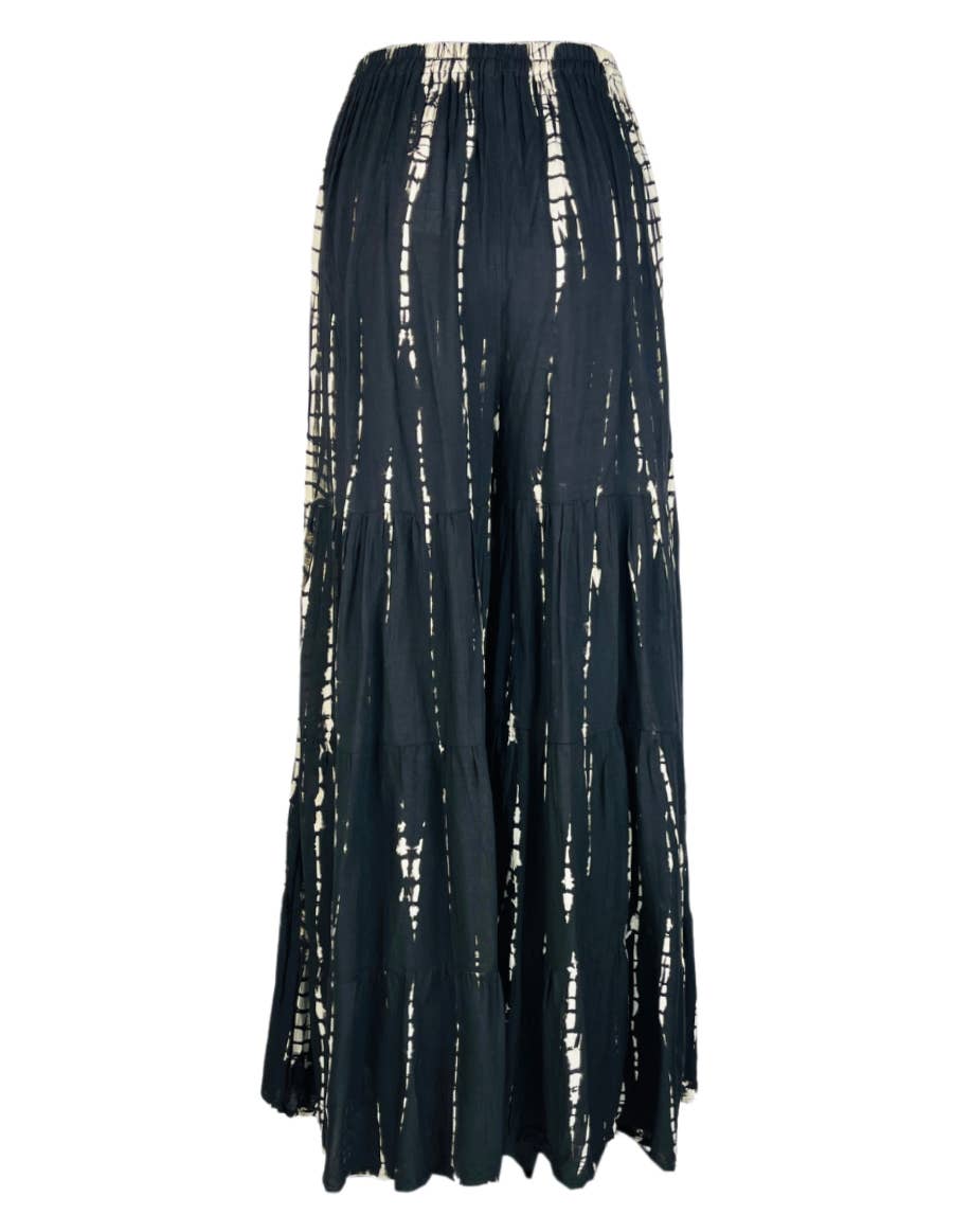 Tie-Dye Tiered Boho Palazzo Pants