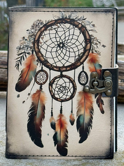 Leather Journal Celestial Sun Moon