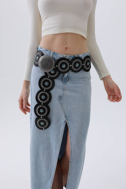 Western Turquoise-Disc Belt