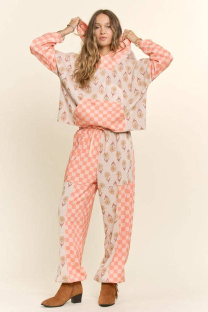 Retro Checkered Lounge Set