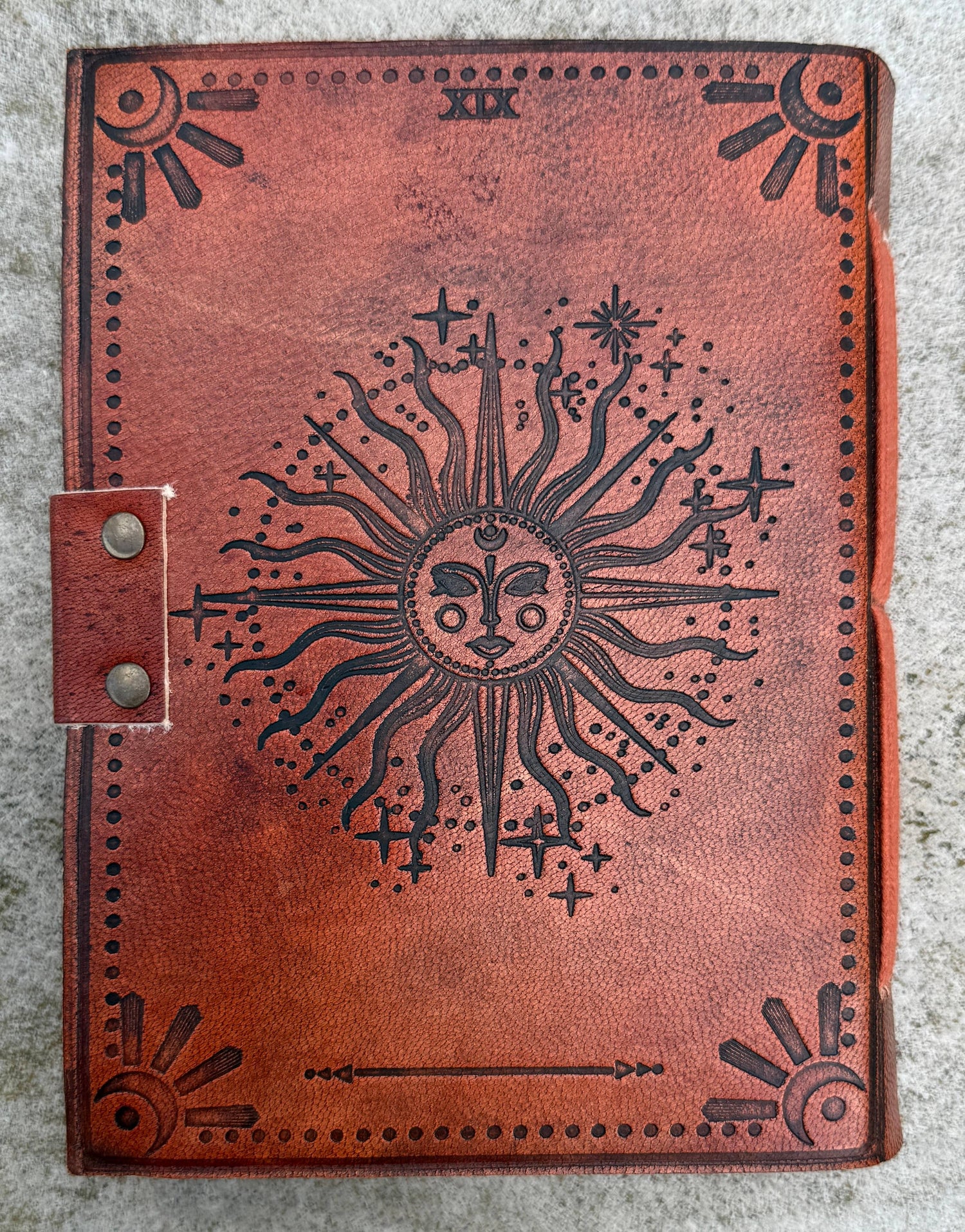 Handmade Journal Celestial Sun