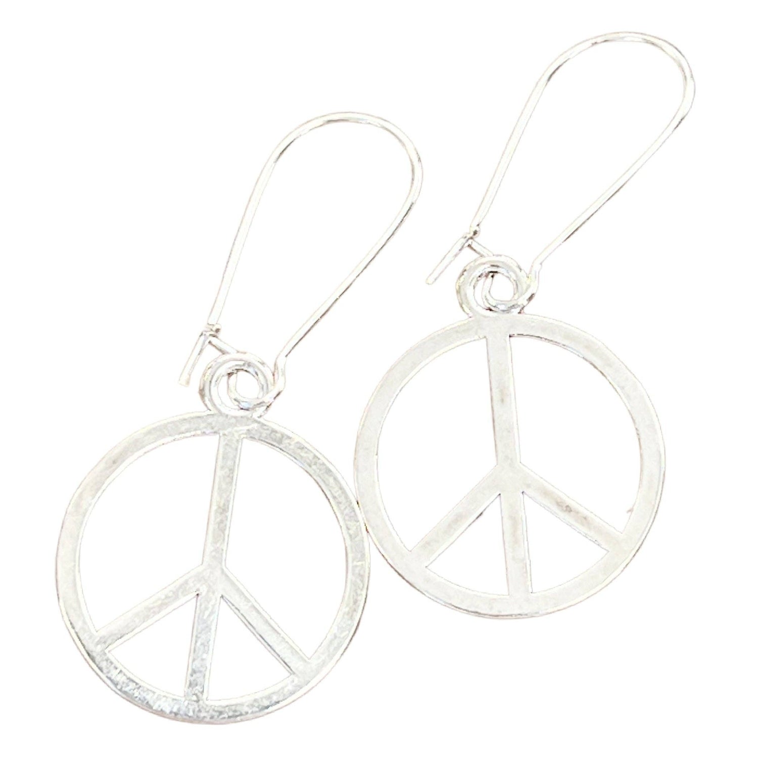 Peace sign earrings