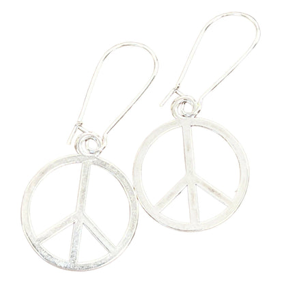 Peace sign earrings