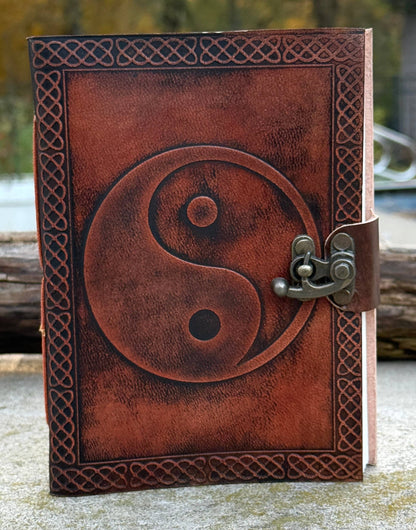 Yin Yang Leather Journal Embossed