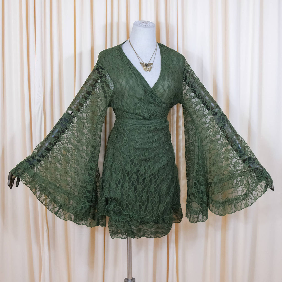 Fairy Boho Lace Wrap Dress