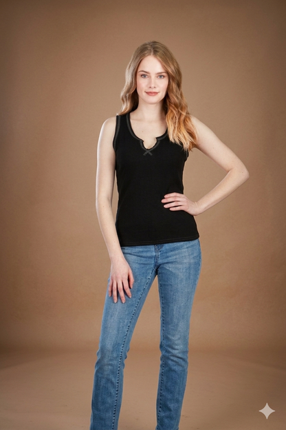 RIB Sleeveless Tank