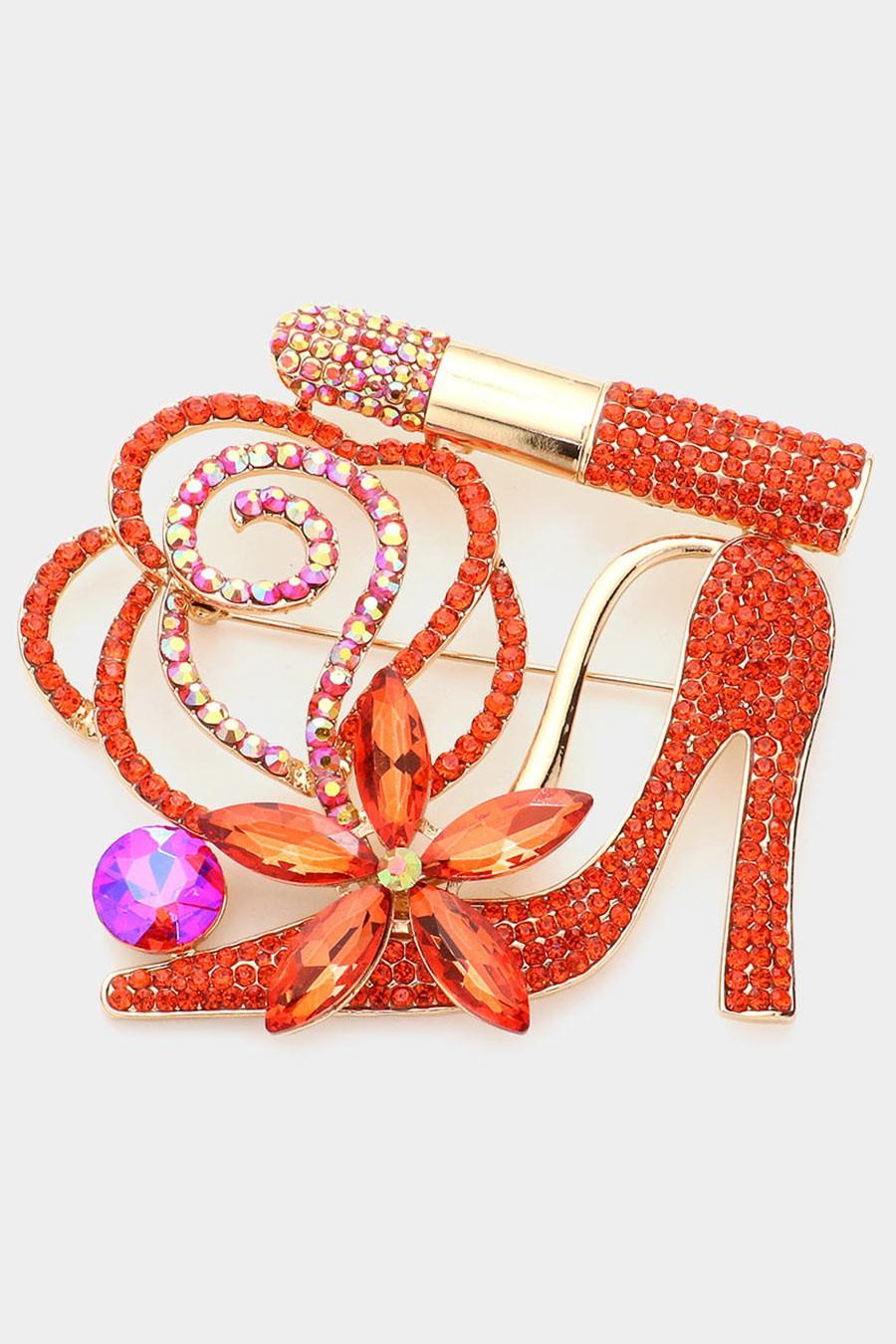 High Heel Lipstick Brooch - Random Hippie